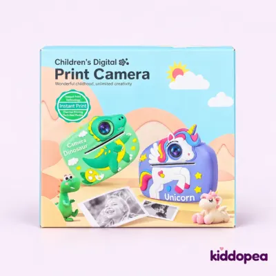 Children's Digital Print Camera box, front view.