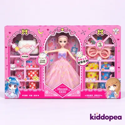 Princess Dress-Up Doll Gift Set box, front view.